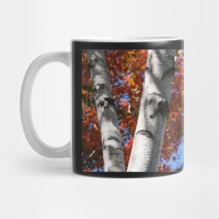 three white trunks Mug